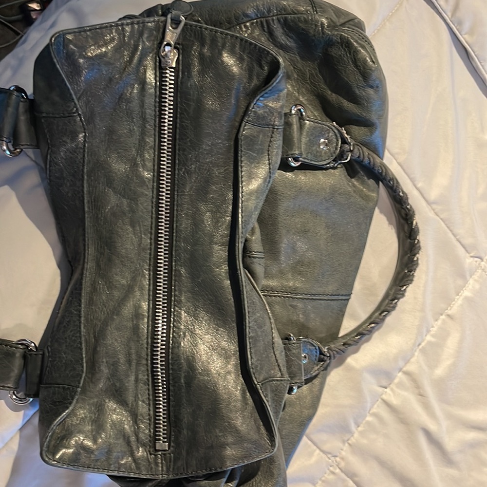 Beautiful leather gray Balenciaga Giant City bag/tote. Like motorcycle bag - Picture 10 of 16